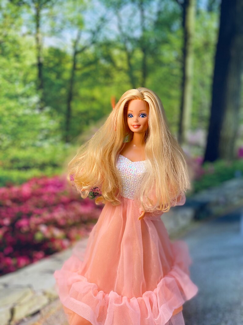 Peaches and Cream Barbie 7926 1984 Superstar Barbie Etsy