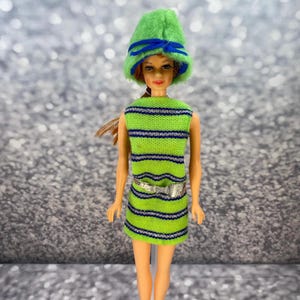 Now Knit #1452: 1970 Mod Barbie Vintage Fashion