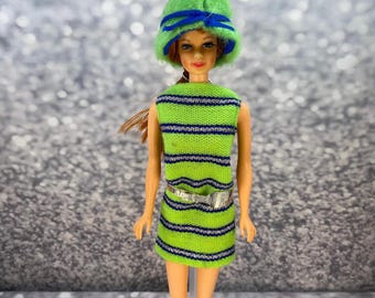 Now Knit #1452: 1970 Mod Barbie Vintage Fashion