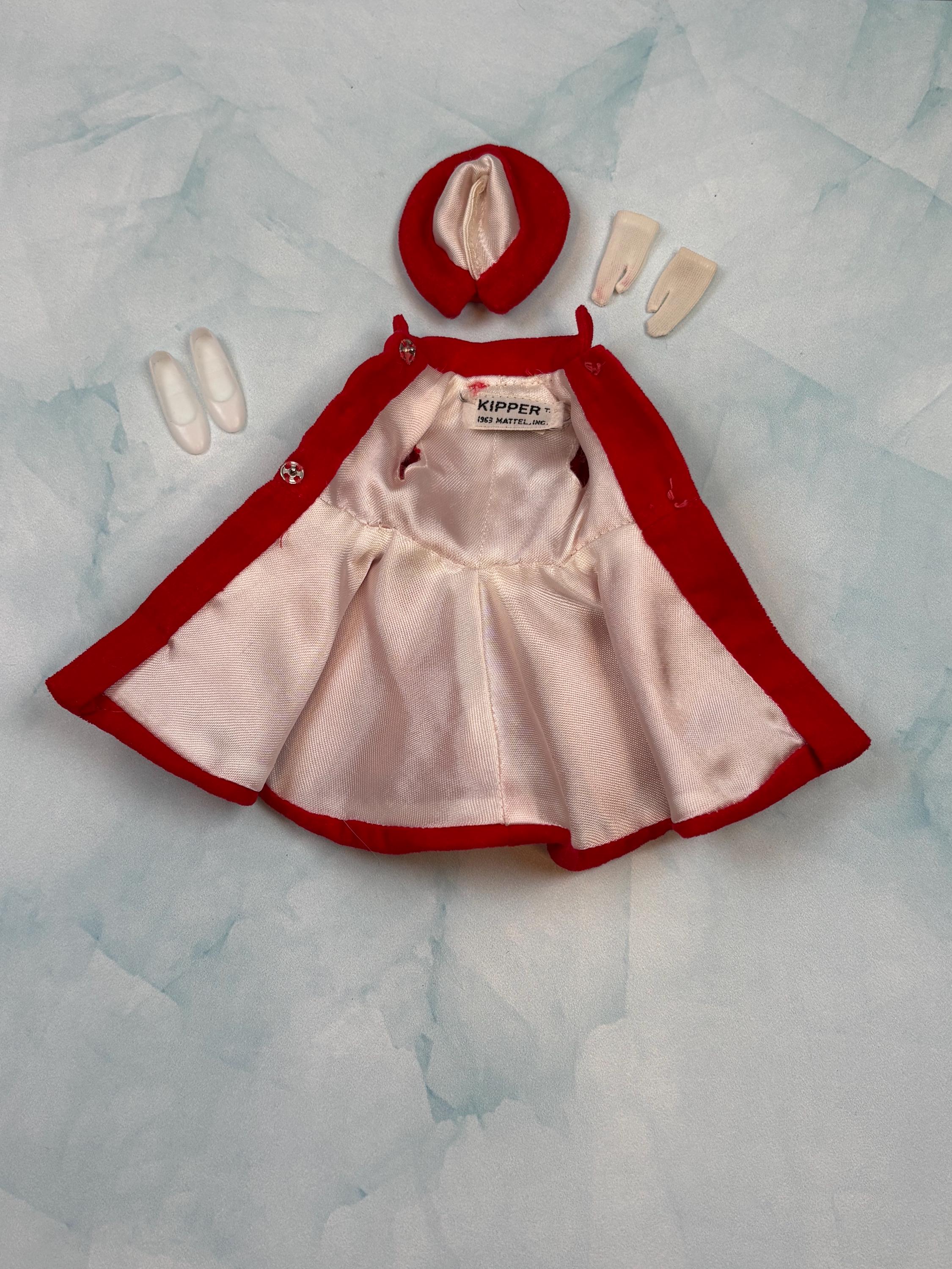 Tenue Barbie Skipper Dress Coat #1906 – 1964 – Vintage, Neuve Sous Boîte
