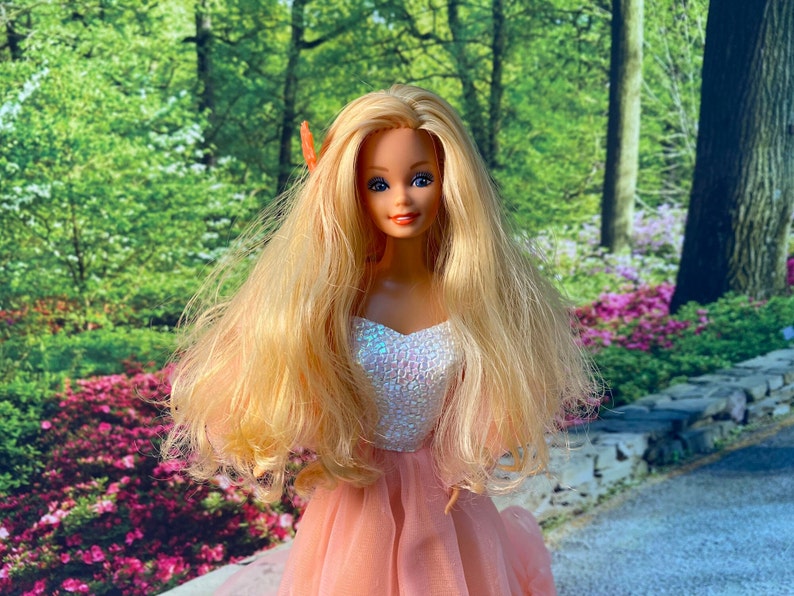 Peaches and Cream Barbie 7926 1984 Superstar Barbie Etsy