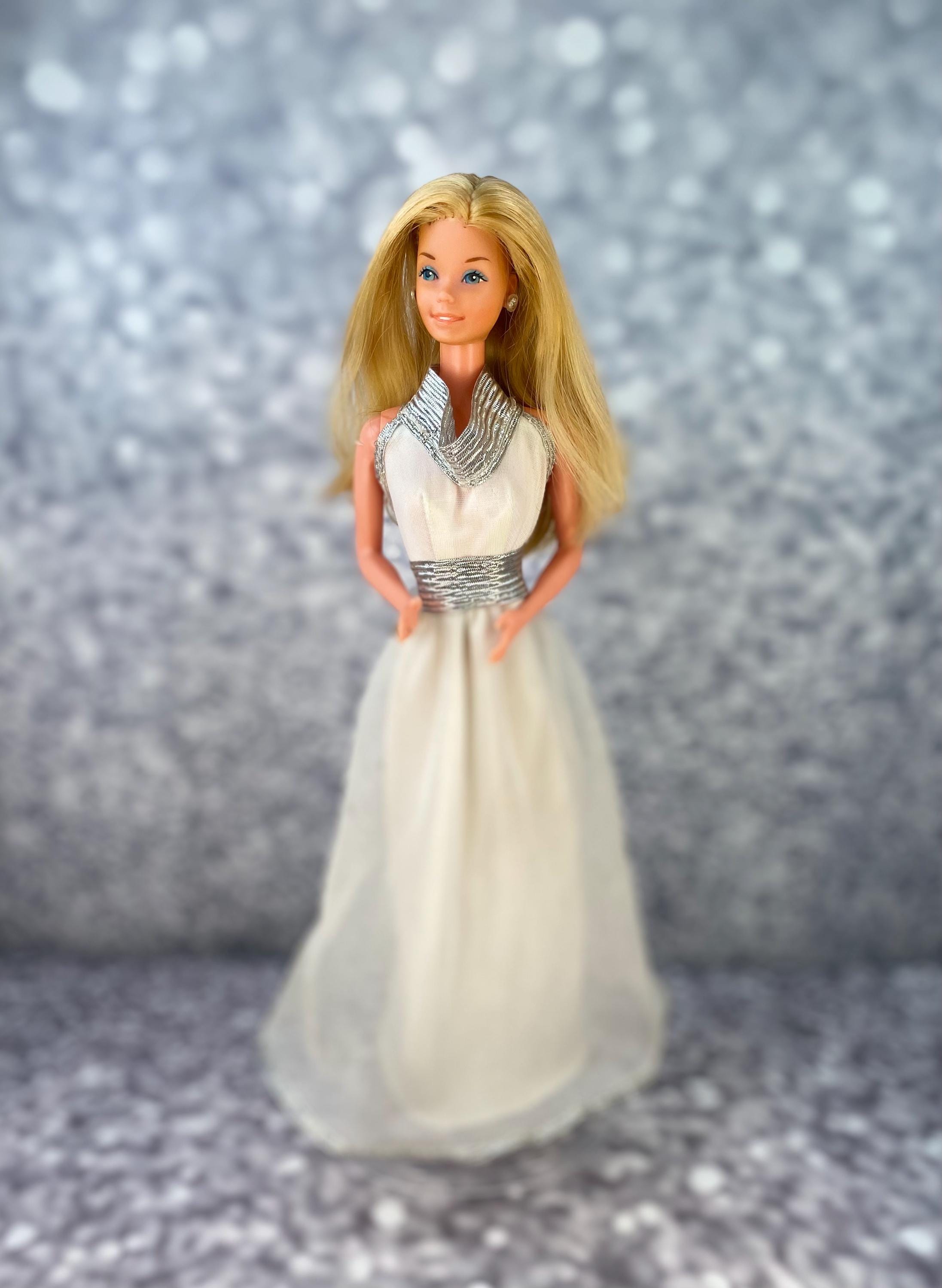 Soft and Shimmering Silver and White #2252: Superstar Barbie Fashion 1977 -  Etsy