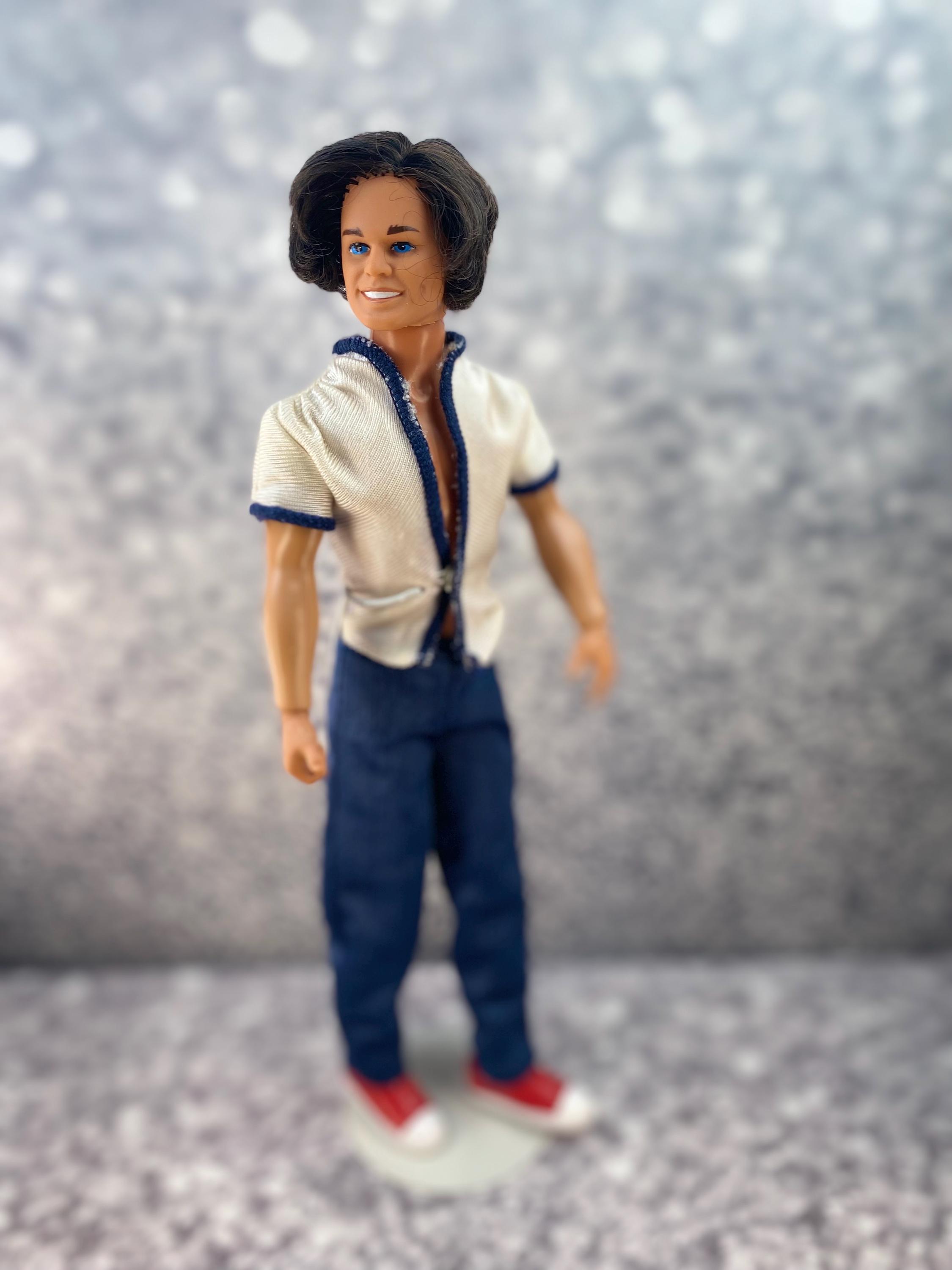 Vintage 1979 Sport and Shave Ken Doll: Brown Hair, Tennis Racket