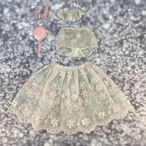 Floral Petticoat #921: 1960s Barbie Vintage Fashion