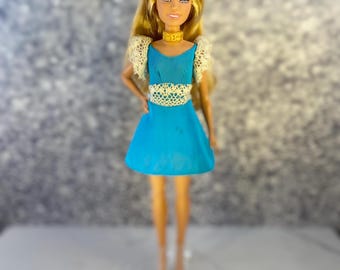 Hair Happenings Francie Dress #1122 Outfit: 1970 Francie and Barbie Vintage Fashion