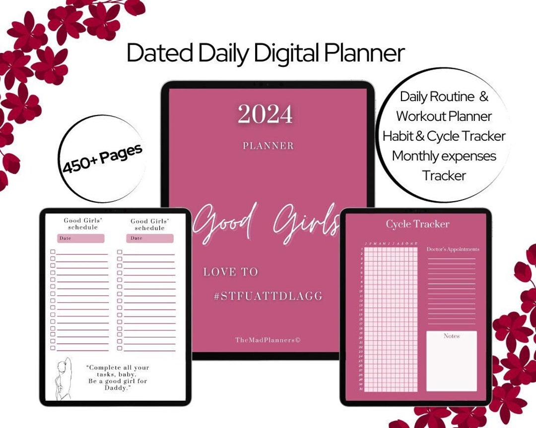 Best Digital Planner for Girls 2023 2024 Daily Digital Etsy
