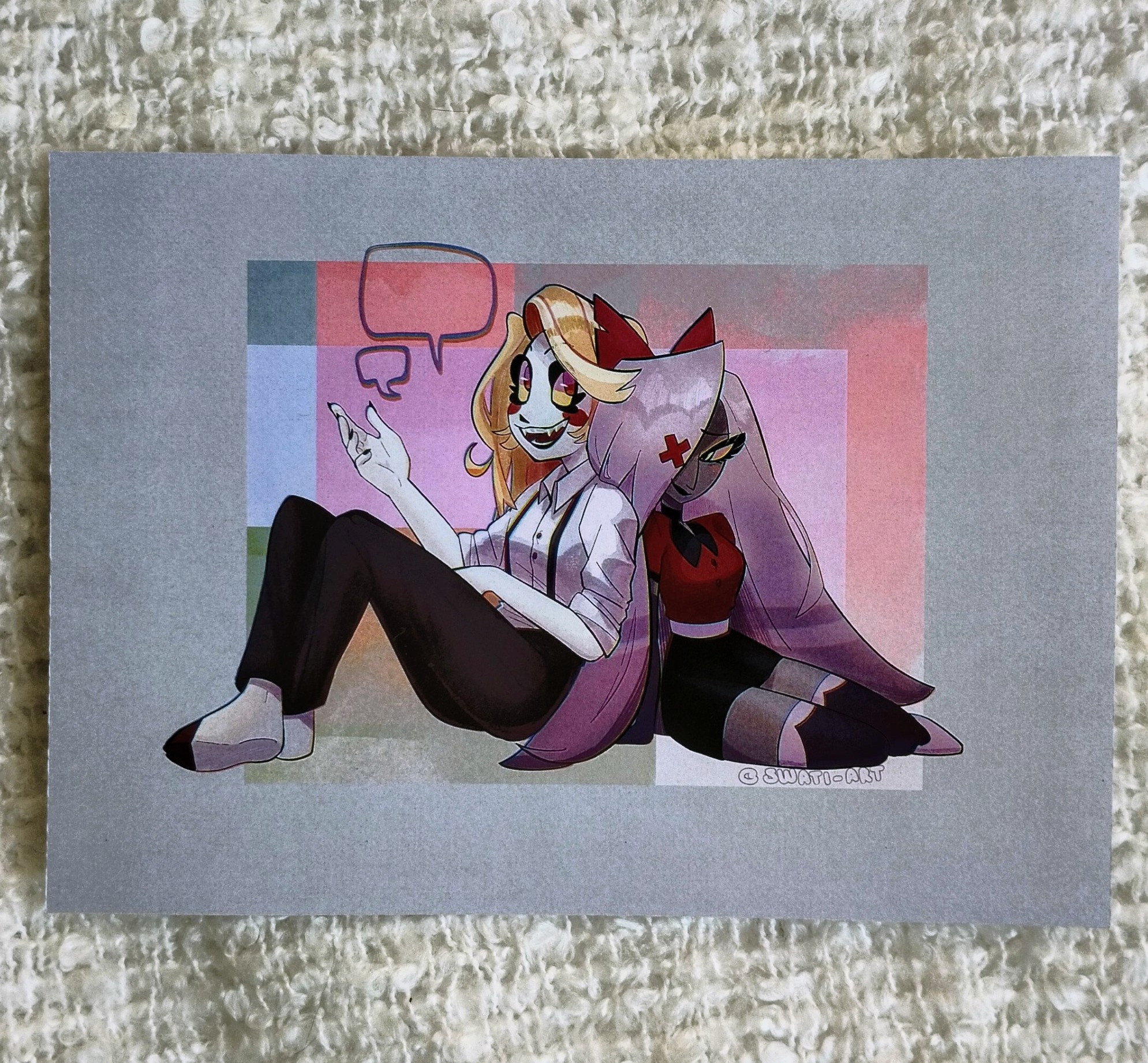 Charlie & Vaggie Hazbin Hotel A5 Art Print - Etsy Australia