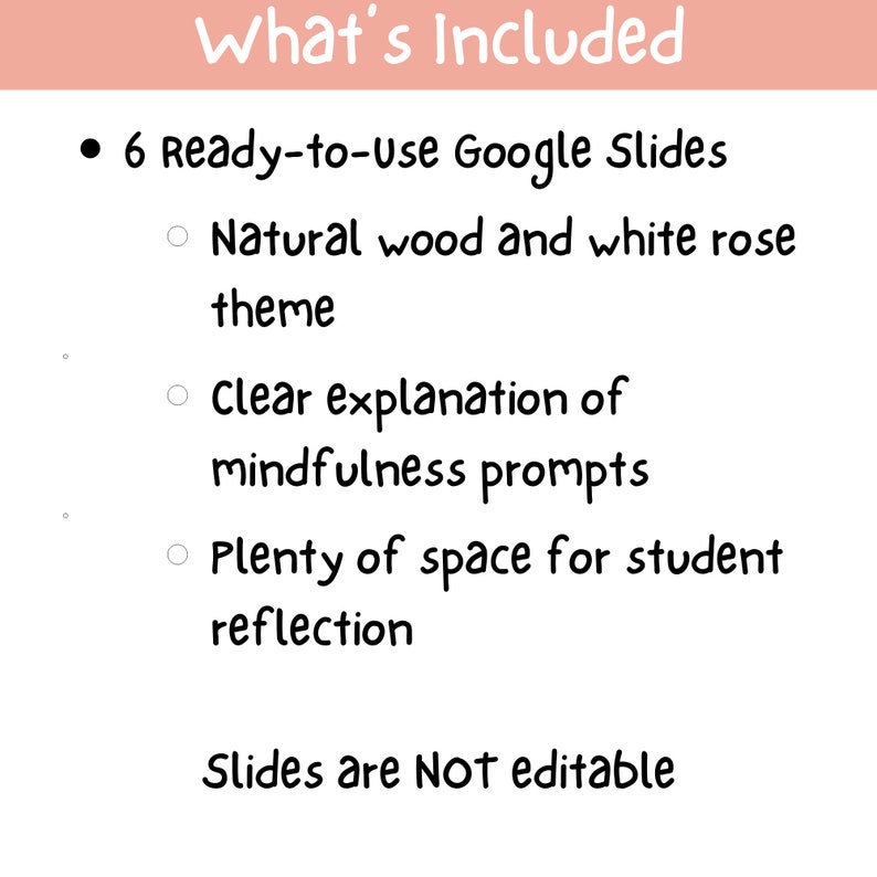 Rose, Bud, Thorn, Mindfulness Activity for Google Slides SEL Student