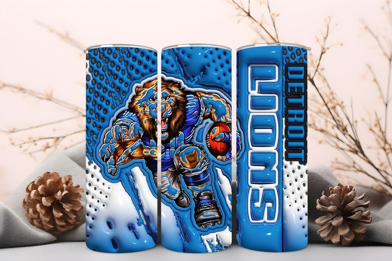 Tumbler Wrap for Detroit Lions Etsy