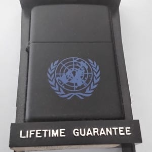 black zippo lighter in case