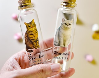 Custom Whisker Keeper Engraved / Cat Whisker&#39;s Vase / Personalized Cat Gift / Cat Loss Memorial Gift / Cat Mom Gift / Pet Memorial Gift