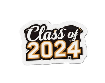 Idée cadeau pour l'obtention du diplôme 2024, aimant de la promotion 2024, souvenir de célébration des diplômés