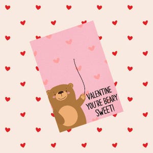 Bären Sweet Valentine Cookie Karte