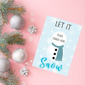 Let It Snow Cookie Card