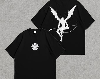 Black Clover Anime Tee Shirt Asta Demon Black Clover Logo Black Clover Anime Tee Shirt Asta Demon Black Clover Logo