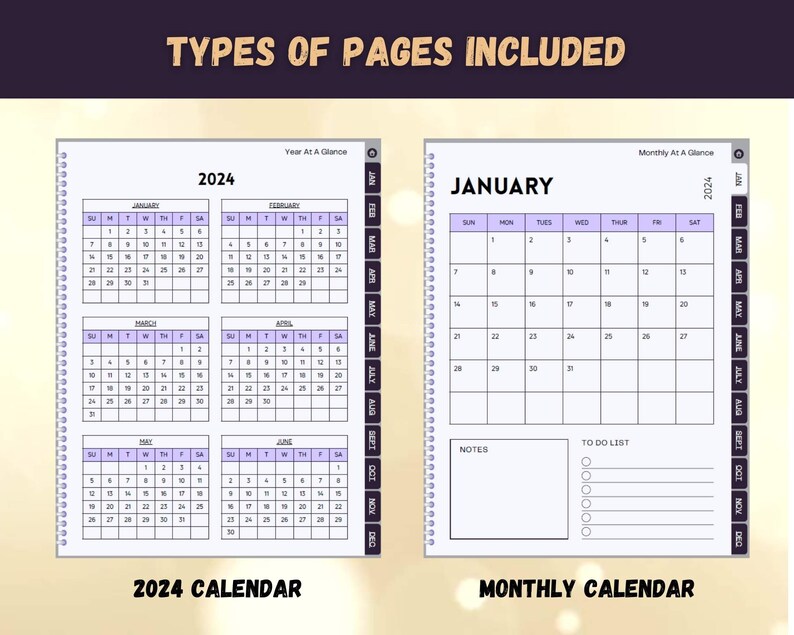 Basic Digital Planner 2024 Goodnotes Penly Etsy