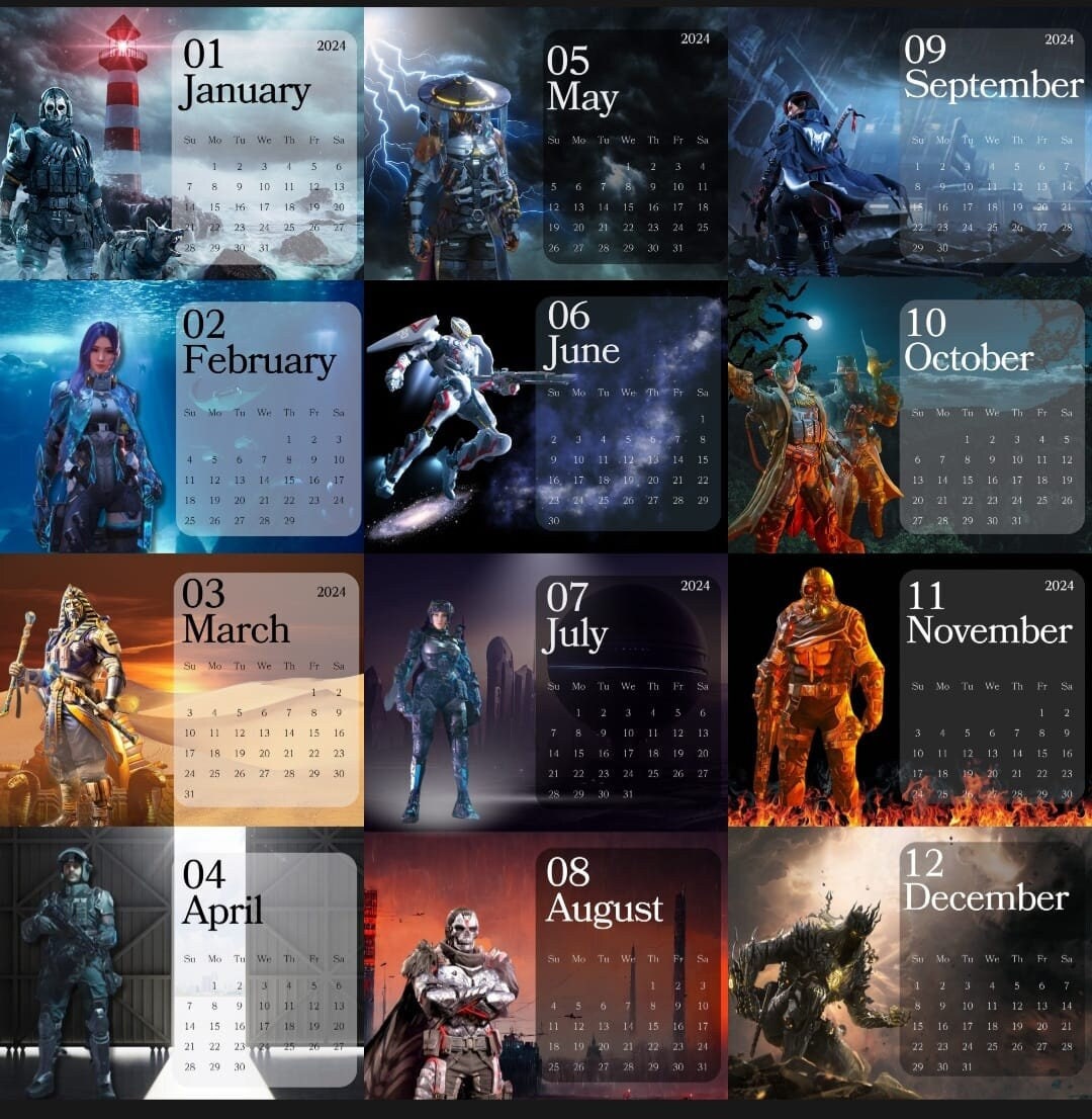 2024 Call of Duty Mobile Calendar Etsy