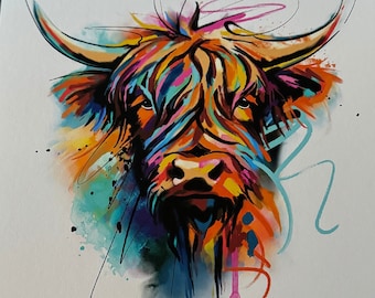 Highland Cow Print