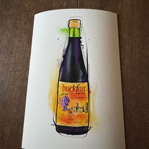 Buckfast Bottle Print