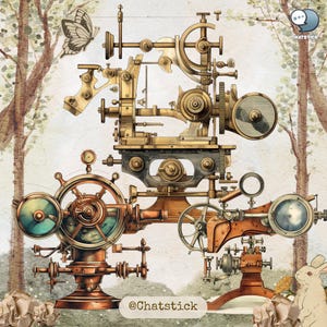 Vintage Optical Instruments Clipart - 150 PNG Images, 300 DPI High Resolution, Transparent Background for Creative Projects