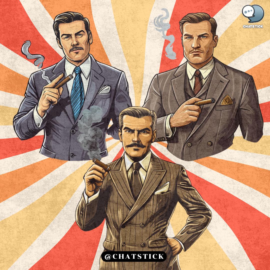 Groovy 70s Men Clipart Bundle – 150 Retro Fashion Pngs, Vintage ...