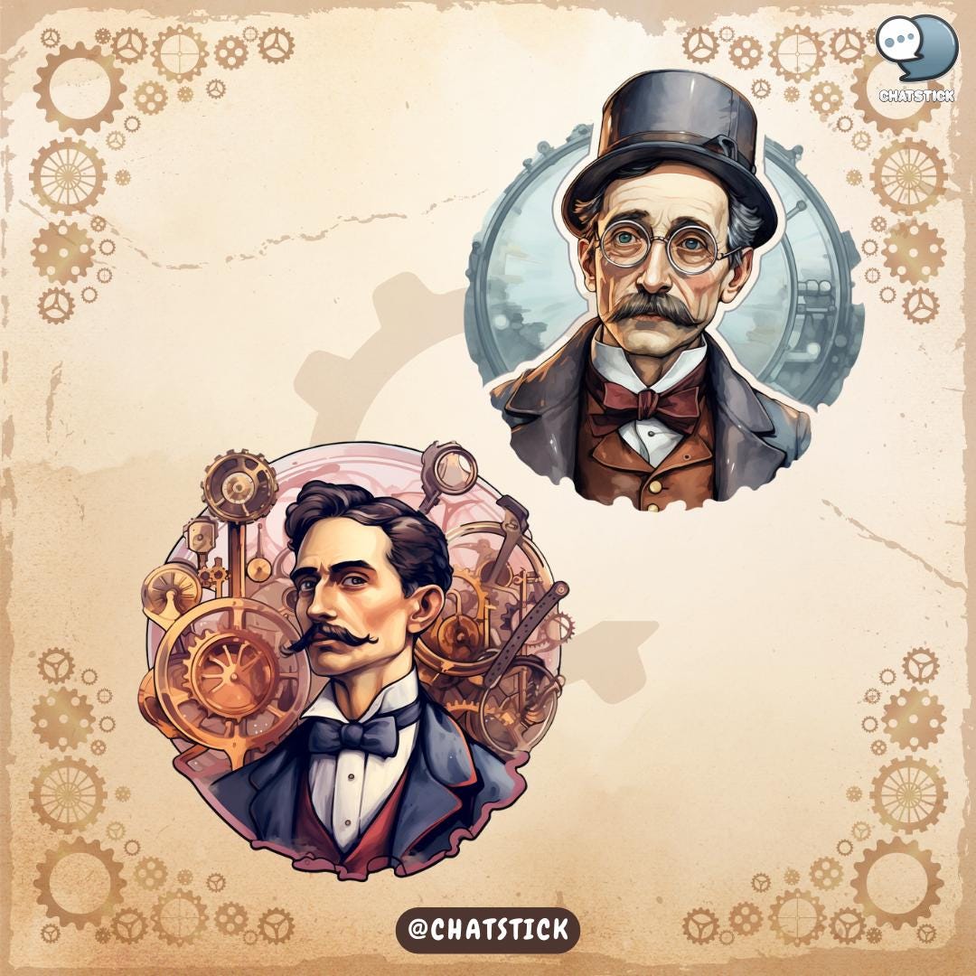 Victorian Inventio3 Victorian Inventors Clipart Bundle - 150 PNG Images of Inventive Minds ...
