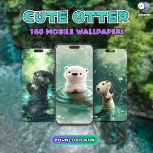 160 Cute Otter Premium Mobile Wallpapers Collection | Adorable Otter Designs for iPhone & Android