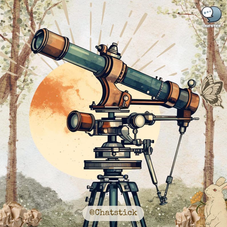 Vintage Optical Instruments Clipart - 150 PNG Images, 300 DPI High Resolution, Transparent Background for Creative Projects