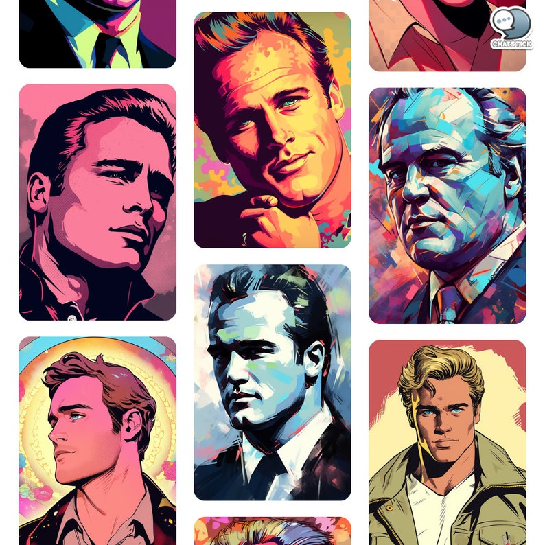 Poster Marlong Roko Marlon Brando Digital Art Posters Mega Pack - 448 High-resolution PNG ...