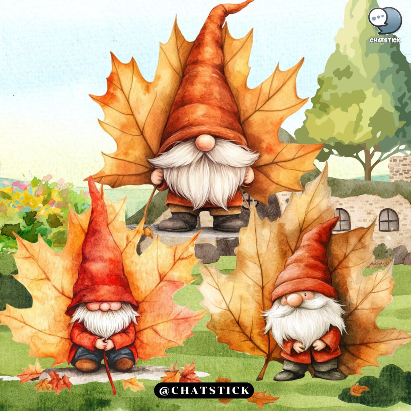 160 Garden Gnomes Clipart Bundle | Whimsical Gnome PNG Images | Cute ...