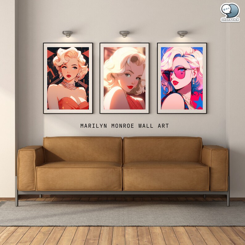Marilyn Monroe Digital Art Posters Mega Pack - 352 High-resolution PNG ...