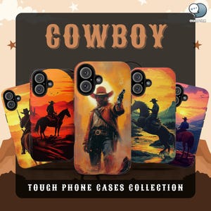 Cowboy Tough Phone Cases Collection (Set of 7) for iPhone 16 Pro Max, 15 Plus, 14, 13, 12, 11, XS & Samsung S24, S23, S22, S21