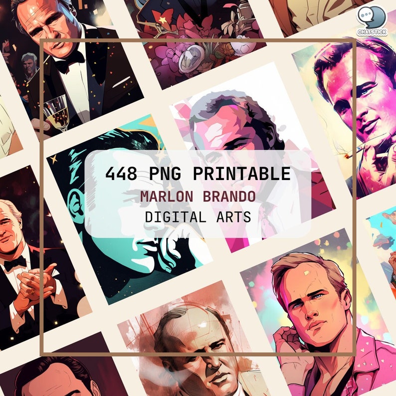 Poster Marlong Roko Marlon Brando Digital Art Posters Mega Pack - 448 High-resolution PNG ...