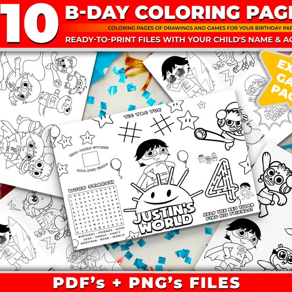 Ryans World Party Supplies - Etsy