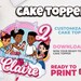 Digital &amp; Printable Birthday Gracie's Cake Topper Custom Personalized ...