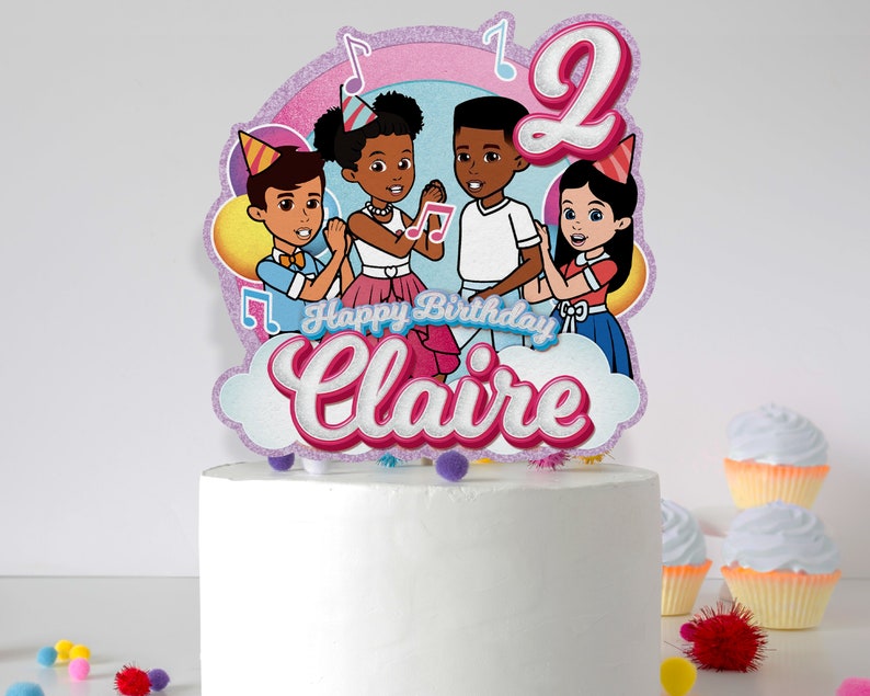 Digital &amp; Printable Birthday Gracie's Cake Topper Custom Personalized ...