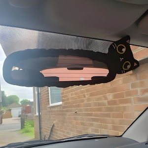 バックミラーカバー かわいい猫 - かわいいカーアクセサリー - 車のシート用枕セット