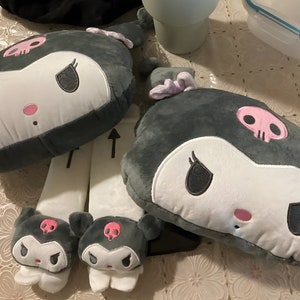 Cojín para coche de Sanrio - Almohadas para coche Kuromi MyMelodie Kawaii - Accesorios para mejorar el interior del coche - Diseño de coche bonito para todos