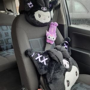 Cojines para coche, Bonitos Kuromi Sannrio, Mejora la comodidad del interior del coche