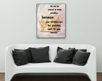 Motivational Office Wall Art for Enhanced Productivity and Self-Growth, Digital Download, High Resolution