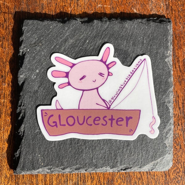 Gloucester Axolotl Vinyl Sticker