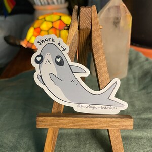Shark Hug Vinyl Sticker