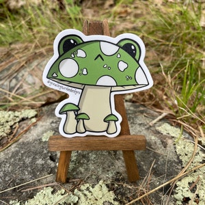 Frog Mushroom Vinyl Sticker