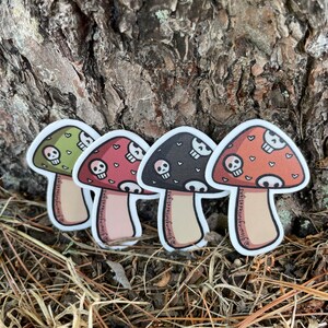 SkullShroom Sticker Pack, 3 Vinyl Stickers 2&quot;für 5 Dollar