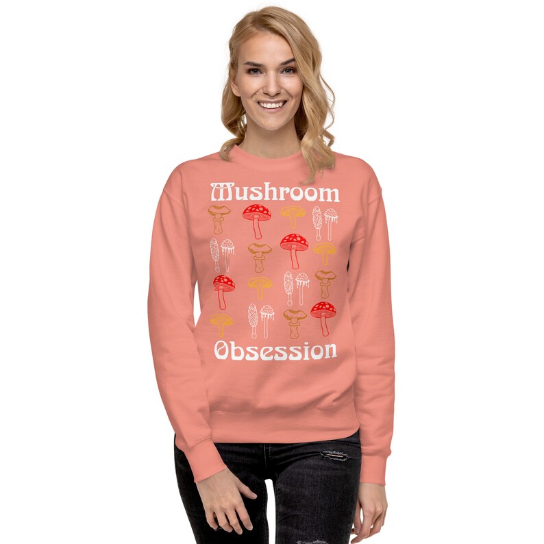 Mushroom Obsession Sweatshirt Etsy