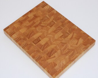 Rubber tree end grain/end grain cutting board 30x40x4cm