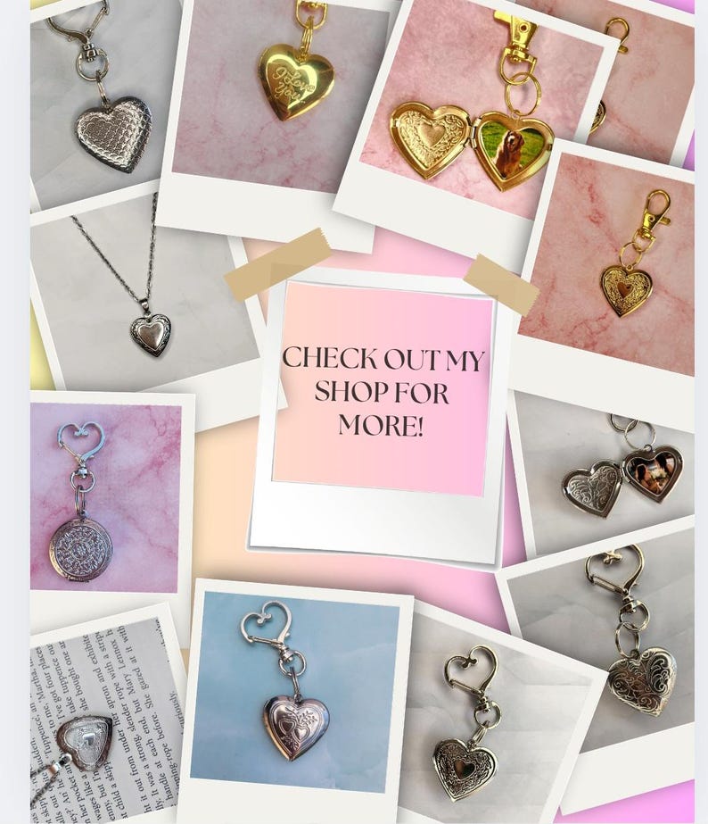 Dainty Heart Locket Necklace, Custom photo Necklace, Photo Necklace, Personalized Gifts, Gift for Mom, secret necklace, Mother’s Day gift Bild 11