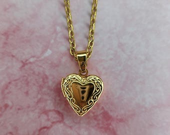 Dainty Heart Locket Necklace, Custom photo Necklace, Photo Necklace, Personalized Gifts, Gift for Mom, secret necklace, Mother’s Day gift