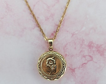 Gold Heart Locket Necklace, Photo Necklace, Personalized Gifts, Gift for Mom, Anniversary Gifts, memorial, pet locket, secret necklace