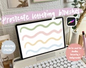 iPad Procreate Lettering Brush Pack | 4 Textured brushes | Procreate Brush set for doodles, writings, textured backgrounds| Instant Download